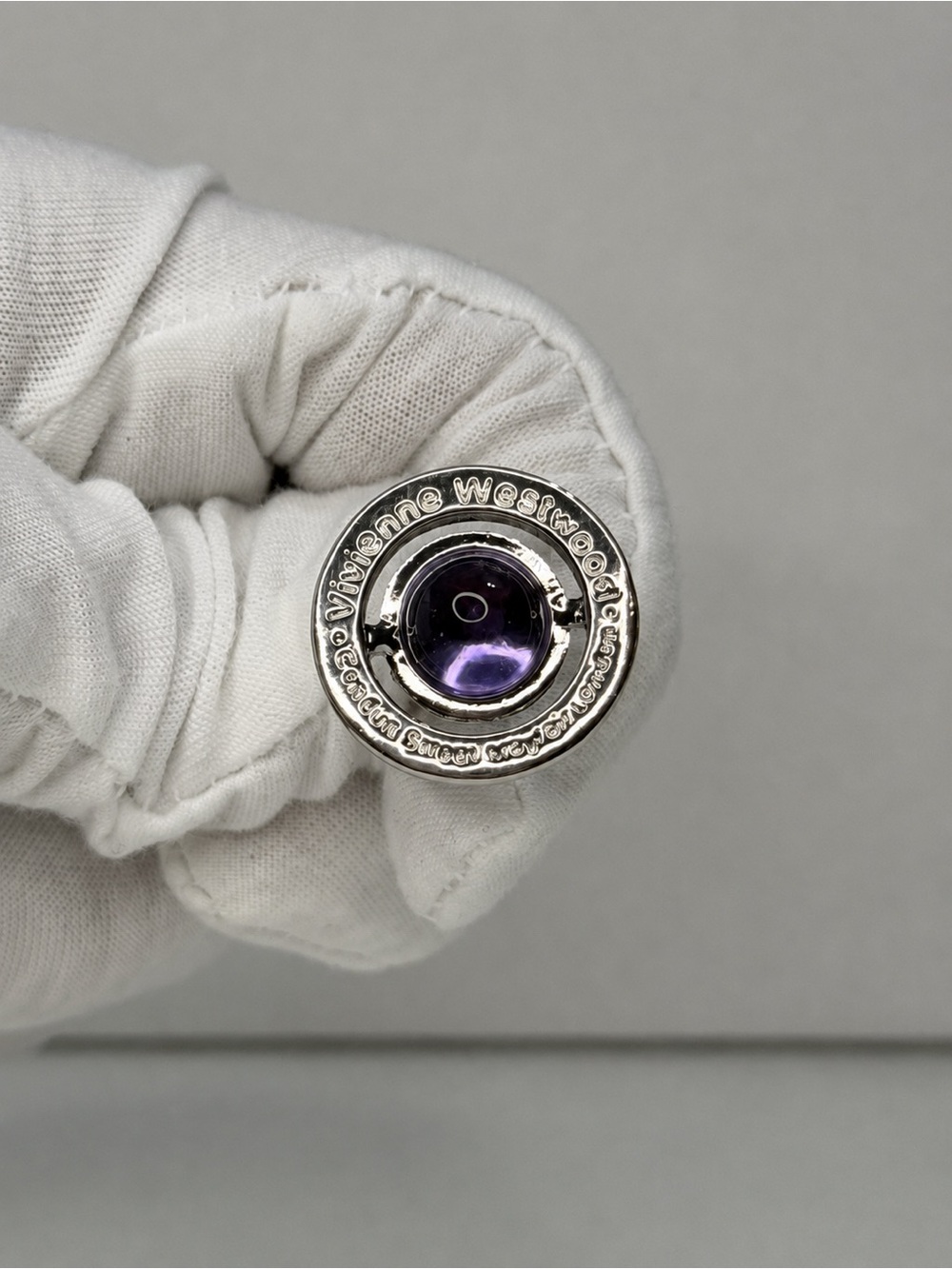 Vivienne Westwood New Tiny Orb Amethyst Pendant Necklace - Picture 4 of 6